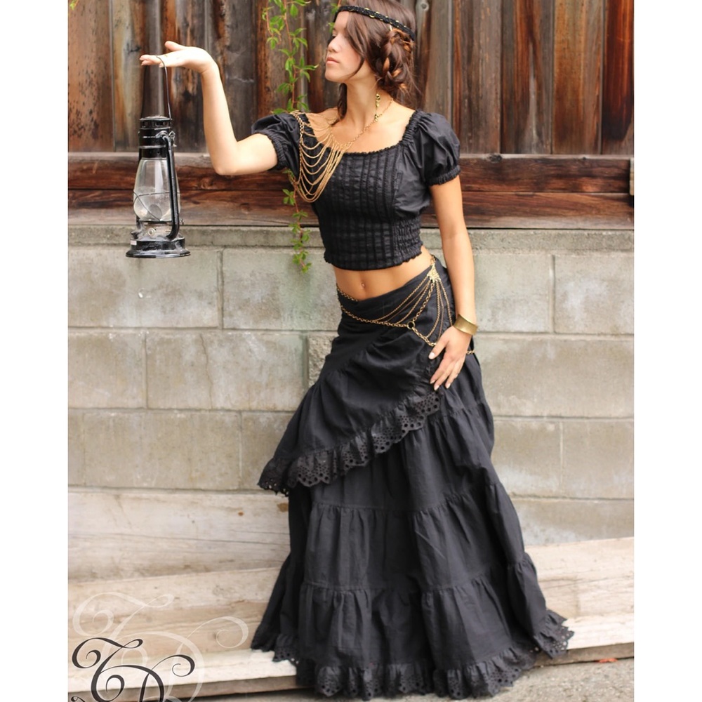 CHERISE BoHo LINEN SKIRT by Timjan Designs OS